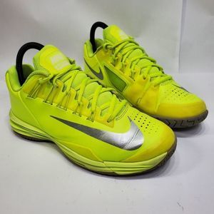 Nike Tennis Shoes Lunar Ballistec Neon Yellow 705291-710 Womens 7